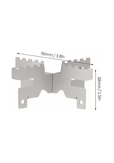 Teltree Titanyum Alkol Ocak Ve Çapraz Ayaklı Tutucu Seti - 100ml Kapasite, 0.5mm Kalınlık, 5kg Yüke Dayanır Çok Renkli