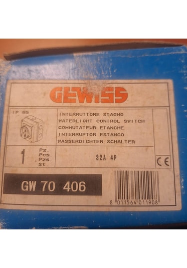 Gw 70 406 32a 4p Ip 65 Pako Şalter