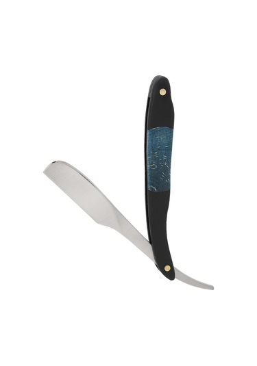 Erkekler İçin Düz Kenarlı Jilet Çinko Alaşımlı Taşınabilir Berber Katlanır Manuel Saç Kesim Jileti Yüz Bakımı İçin