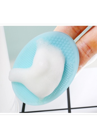 Sones 10 Adet Temizleme Pedi Yıkama Yüz Peeling Fırçası Spa Cilt Peelingi Temizleyici Alet Gül Kırmızısı