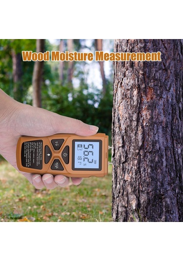 Suntek Ahşap Nem Ölçer Taşınabilir Test Aracı Odun Sarı