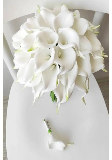 Gelin Buketi 30 Adet Islak Gala Gelin Çiçeği Damat Yaka Çiçegi