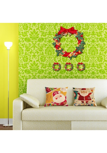 Qingmipy Noel Santa Desenli Kanvas Yastık Kılıfı - Ev Dekorasyonu Için Konforlu, Nefes Alıcı Keten Malzeme - Yastık İçini Dahil Etmez Model 9 Diğer