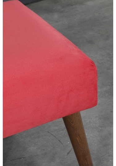 Tocco Ahşap Ayaklı 40x40 Cm Kare Puf Bench-nar Çiçeği