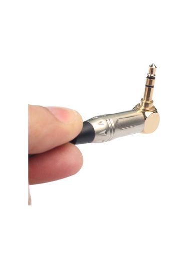 Sones 0,3 M 90 Derece 3,5 Mm Stereo Trs Erkek - Xlr 3 Pin Erkek Ses Kablosu Siyah