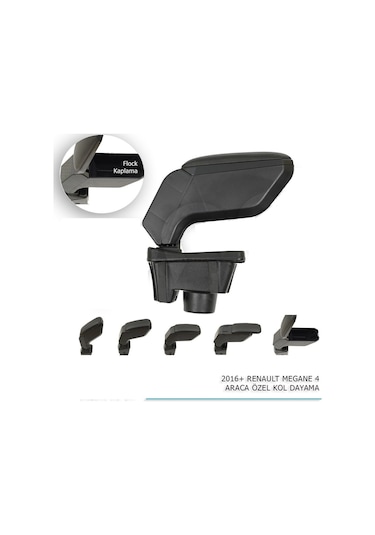 Renault Megane 4 Araca Ozel Kol Dayama Sıyah 2016+