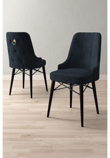 Jusie Siyah Mermer Desen 80x132 Açılabilir Mutfak Masası Takımı 6 Adet Sandalye Antrasit