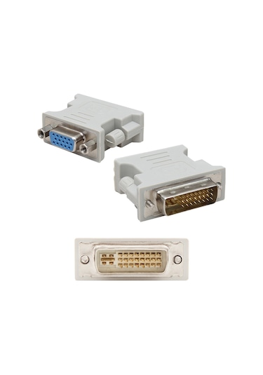POWERMASTER DVI TO VGA DÖNÜŞTÜRÜCÜ (DVI ERKEK VGA DİŞİ) DVI 24+5