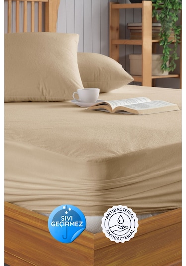 Formeya Pamukkale Kahve Mikro Fitted Sıvı Geçirmez Yatak Koruyucu  TekKişilik  Alez