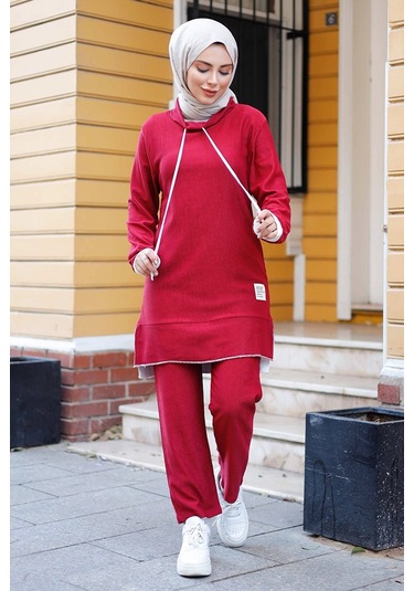 Nelin Tunik Pantolon İkili Takım 1283 - Bordo
