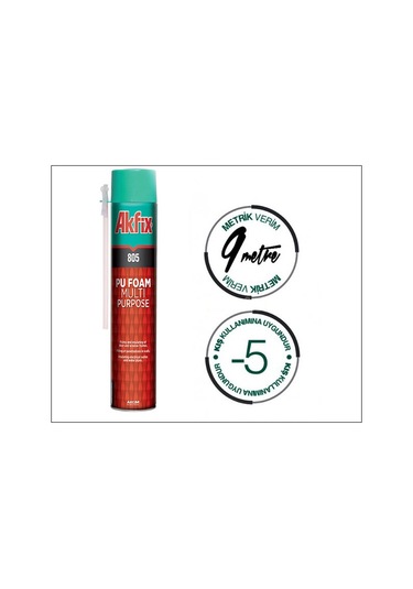 Akfix 805 Poliüretan Dolgu Köpüğü 850 G Köpük