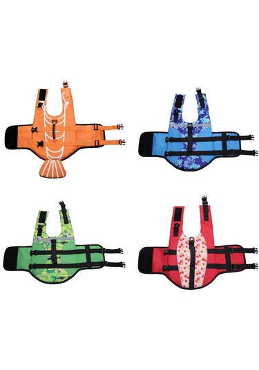 Homyl Köpek Can Yeleği Yüzme Pet Mayo Kostüm Turuncu-m