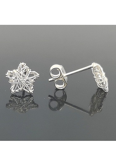 925 Ayar Gümüş Yıldız Küpe