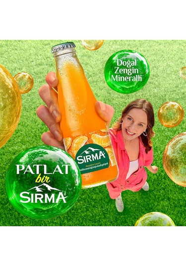 Sırma C Vitaminli Mandalina Aromalı Doğal Maden Suyu 200 Ml X 24 Adet