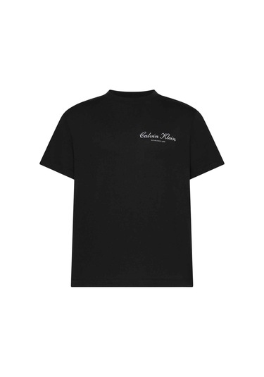 Calvin Klein Erkek Ck Yazı Detay Kısa Kol Bisiklet Yaka Siyah T-shirt Lv04rf822g-ub1-13078 Siyah