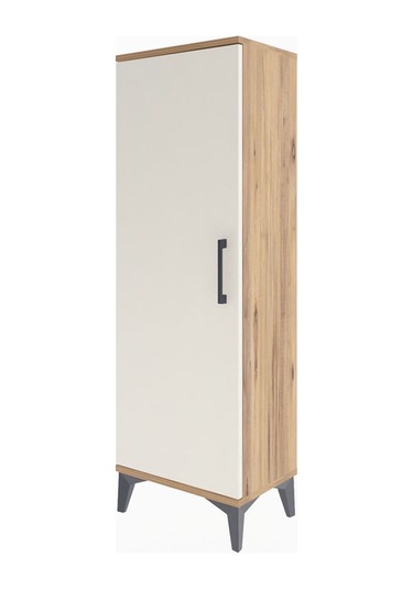 Arges Dolap Tek Kapaklı Tek Askılı 44x30x134 Çam-aytaşı Çam
