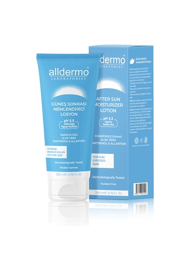 Alldermo Güneş Sonrası Nemlendirici Losyon 200 ML