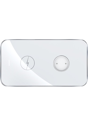 Rock W32 2in1 10W Kablosuz Wireless Şarj Beyaz