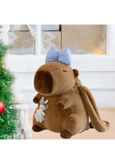 Suntek Capybara Sırt Çantası Günlük Sevimli Omuz Mavi Yay
