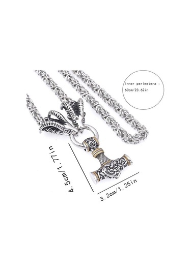 Altın Viking Retro Koyun Kafası Kolye, İskandinav Mitolojisinde Çekiç Kolye Kolye, Erkek Punk Hip Hop Parti Aksesuarları, Arkadaşlar Için Doğum Günü Hediyesi Altın Altın Viking Retro Koyun Kafası Kolye, İskandinav Mitolojisinde Çekiç Kolye Kolye, Erkek Punk Hip Hop Parti Aksesuarları, Arkadaşlar Için Doğum Günü Hediyesi Altın