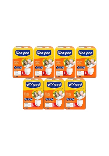 Canped Emici Külot Hasta Bezi Büyük Boy L 8'Li x 7 56 Adet