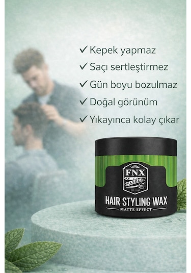 Fnx Barber Matte Effect Wax 150 Ml 4 Adet