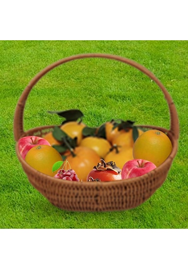 Homyl Dokuma Organizatör Sepet Seyahat Plaj Ev Için L Çok Renkli