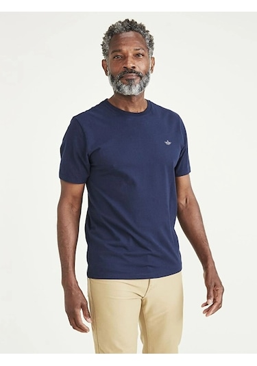 Dockers T3 Crewneck Tee Navy Blazer Erkek Mavi T-shirt - A3143 Dockers T3 Crewneck Tee Navy Blazer Erkek Mavi T-shirt - A3143