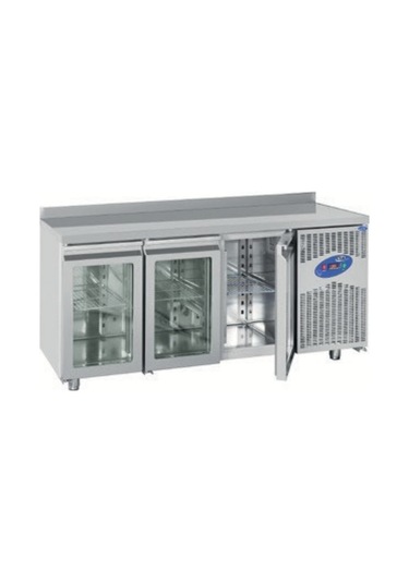 Karacasan Endüstriyel 474 Lt 304 Çelik Kaliteli 200 Cm Üç Kapılı 700'lük Tezgah Tipi Buzdolabı Cs - Tek 3 700-c 200cm