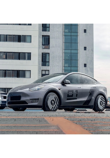 Haloblk Halodısc 2 H-ındustry - Tesla Model Y - 19 İnç Aerodinamik Siyah Jant Kapağı - 4 Adet