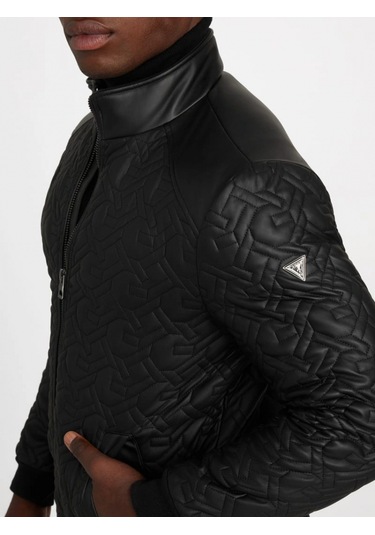 Guess Chain Erkek Siyah Ceket M5bl2ew1050-jblk Siyah