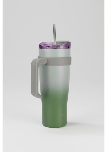 Bernardo Alto Pipetli Termos Bardak Yeşil 1000ml Yeşil Renk