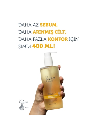 The Purest Solutions Siyah Nokta Karşıtı Yağlı Ciltler İçin Salisilik Asit Arındırıcı Temizleme Jeli 400 Ml