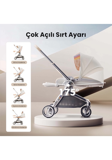 Bebebus Art+ Pro Bebek Arabası Gold Türkiye Garantili
