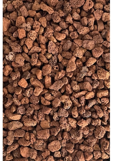 5 Lt Kırmızı Pomza Taşı 8-16mm Cüruf Law Rock Volkanik Lav Kırığı