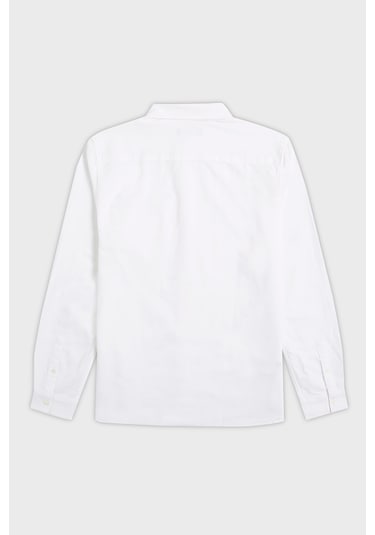 Fred Perry Erkek Gömlek M5516 100 Beyaz Beyaz