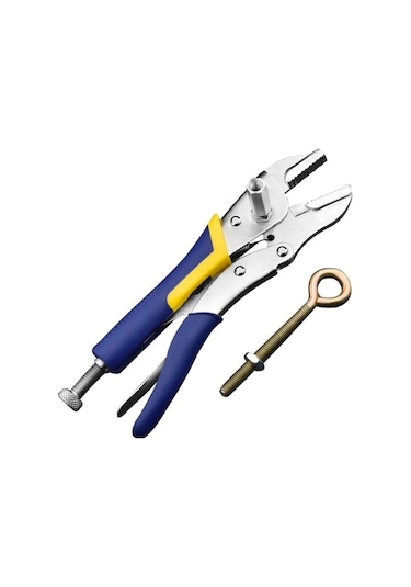 Zemin Isıtma Boruları Yükleme Ve Kaldırma Aracı - El Tipi Kayar Sıkma Tırnaklı Pense 6" Boru İçin