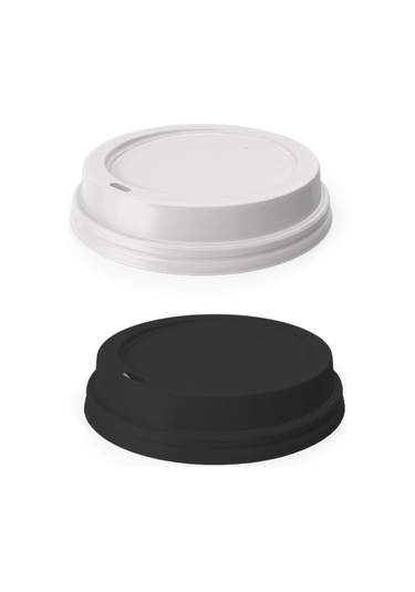 8 Oz Emzik Kapak Beyaz - Siyah 1.000 Adet
