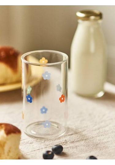 Roomi 290 Ml Borosilikat Camdan Yüksek Desenli Bardak 216151951 Beyaz