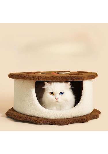 Homyl Kurabiye Yatak Kedi Gizli Yeri, Kapalı Küçük Hayvan Evi