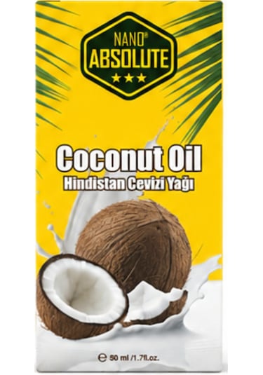 Nano Absolute Coconut Oil Hindistan Cevizi Yağı 50 ML