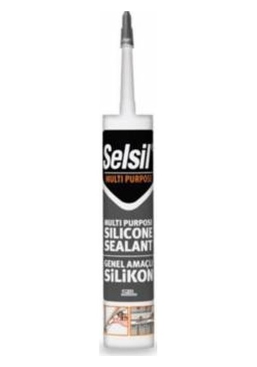 1 Adet Selsil Silikon Şeffaf 280 Gr + Silikon Tabancası - Selsil