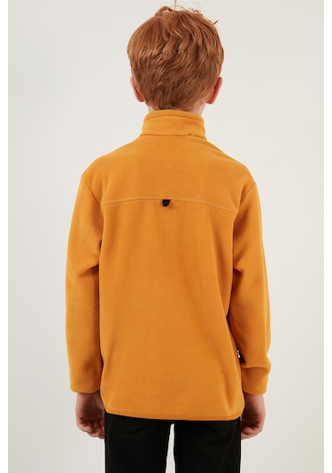 Lela Yumuşak Dokulu Fermuarlı Dik Yaka Şardonlu 2'Li Paket Çocuk Polar 5905002S2 Haki-Hardal