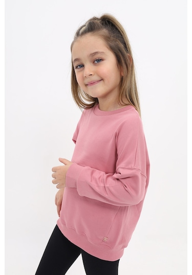 Toontoy Kız Çocuk Sweatshirt Gülkurusu