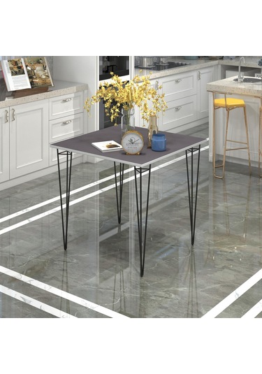 Knsz yemek masası hemdem grisyh 075*080*080 mutfak ofis çalışma