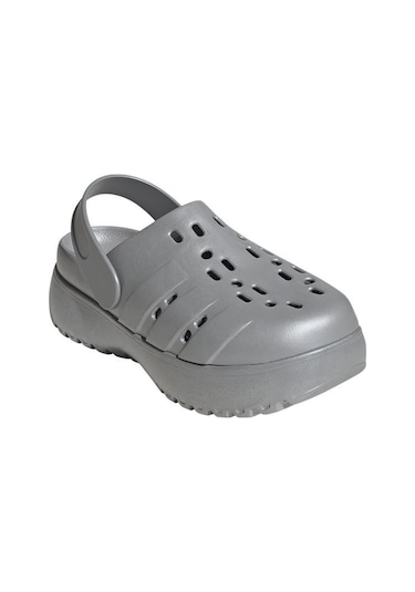 Adidas Kadın Gümüş Terlik Adılette Clog Platform Jq9879 Gümüş