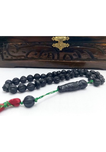 Miski Amber Balina Kusmuğu Küre Kesim Tesbih 10x10 26.4gr