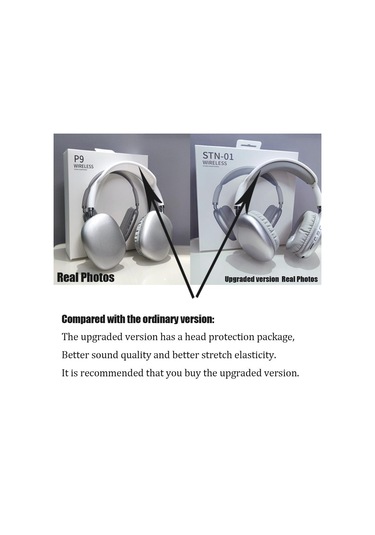 Vaorlo Bluetooth Kulaklık Kablosuz Kulaklık Subwoofer Kulaklık Mikrofonlu Kulaklıklar Ios Android Telefon İçin