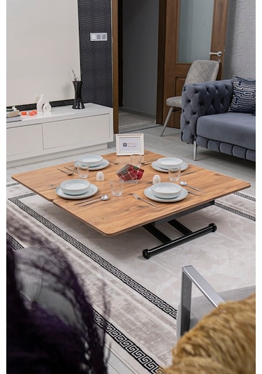 Home Üst Tabla Mdf Efesçam Oval Köşe Alt Ayak Siyah