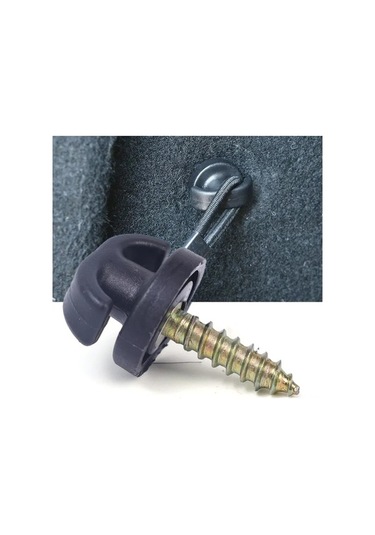 Pazly Araç Bagajı İçin Pratik Çanta Filesısı 4 Adet Siyah Abs Kanca, 38x25mm